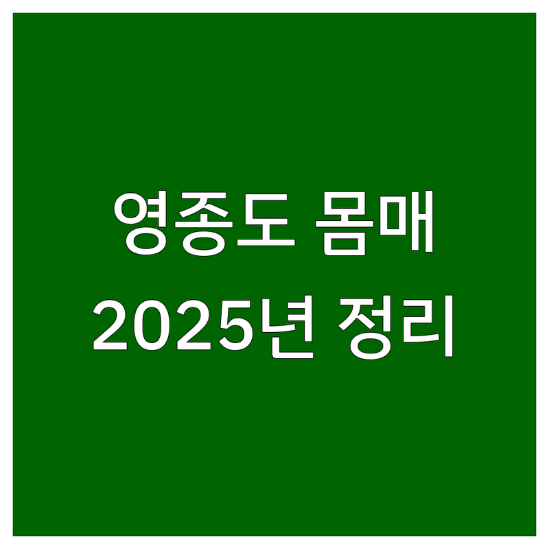 인천 중구 영종도 몸매관리 베스트 선택 | 2025년 최신 순위 정리