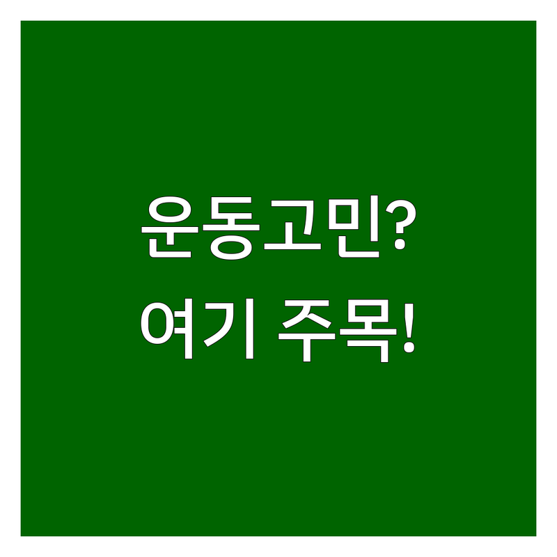 서울 동작구 흑석동에서 운동상담 어디로 갈까? 운동고민 해결! | 현지인 추천 TOP3