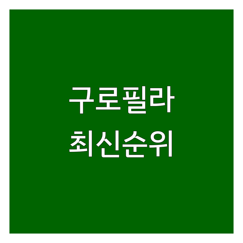 구로/가산 필라테스 베스트 선택 | 2024-2025 최신 순위 정리