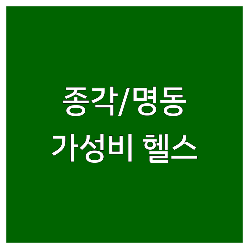 서울 종각/명동 헬스장 저렴한 곳 가격싼 곳 업체 추천 | PT 비용 가격 잘하는 곳 | 개인 PT 그룹 PT 필라테스 | 체형교정 다이어트 바디프로필 | 주차 시설 좋은 곳